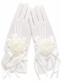 Guantes con flor