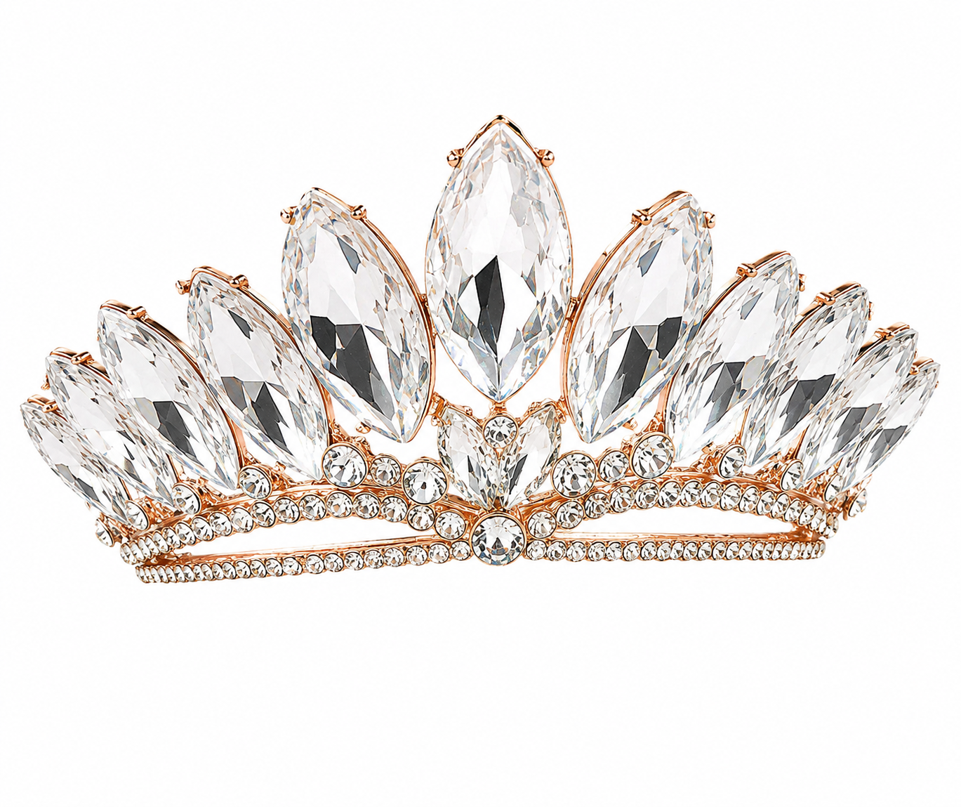 Tiara tonos rosas