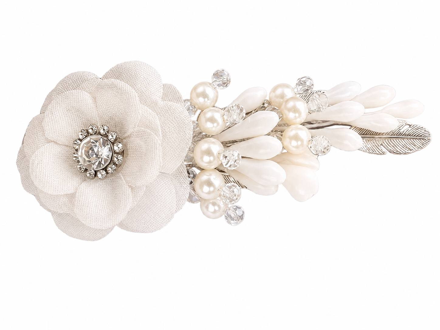 Accesorio floral elegante para cabello