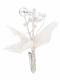 Accesorio elegante con cristales y tela