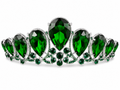 Corona verde piedras grandes