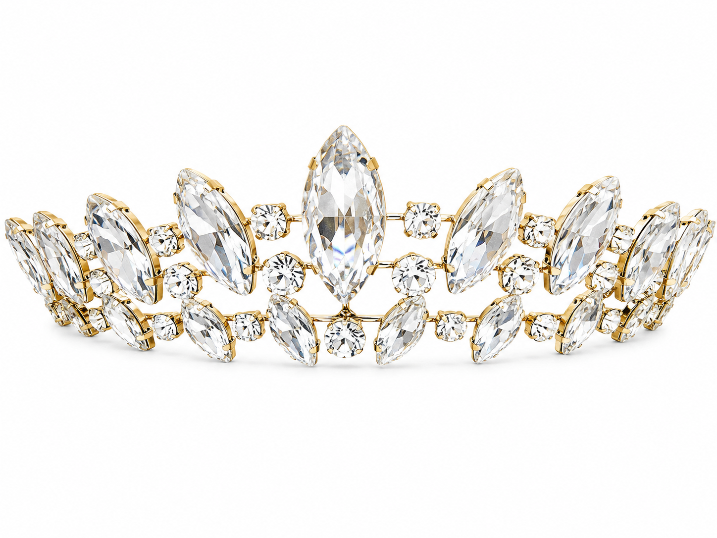 Tiara con cristales