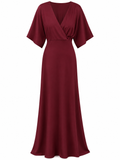 Vestido de Noche VINO SATIN