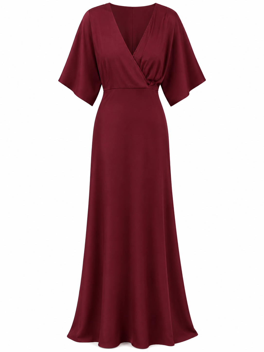 Vestido de Noche VINO SATIN