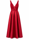 Vestido de Color Vino