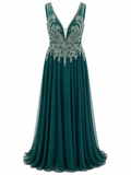 Vestido Verde de Noche Largo