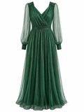 Vestido de Verde largo de Noche