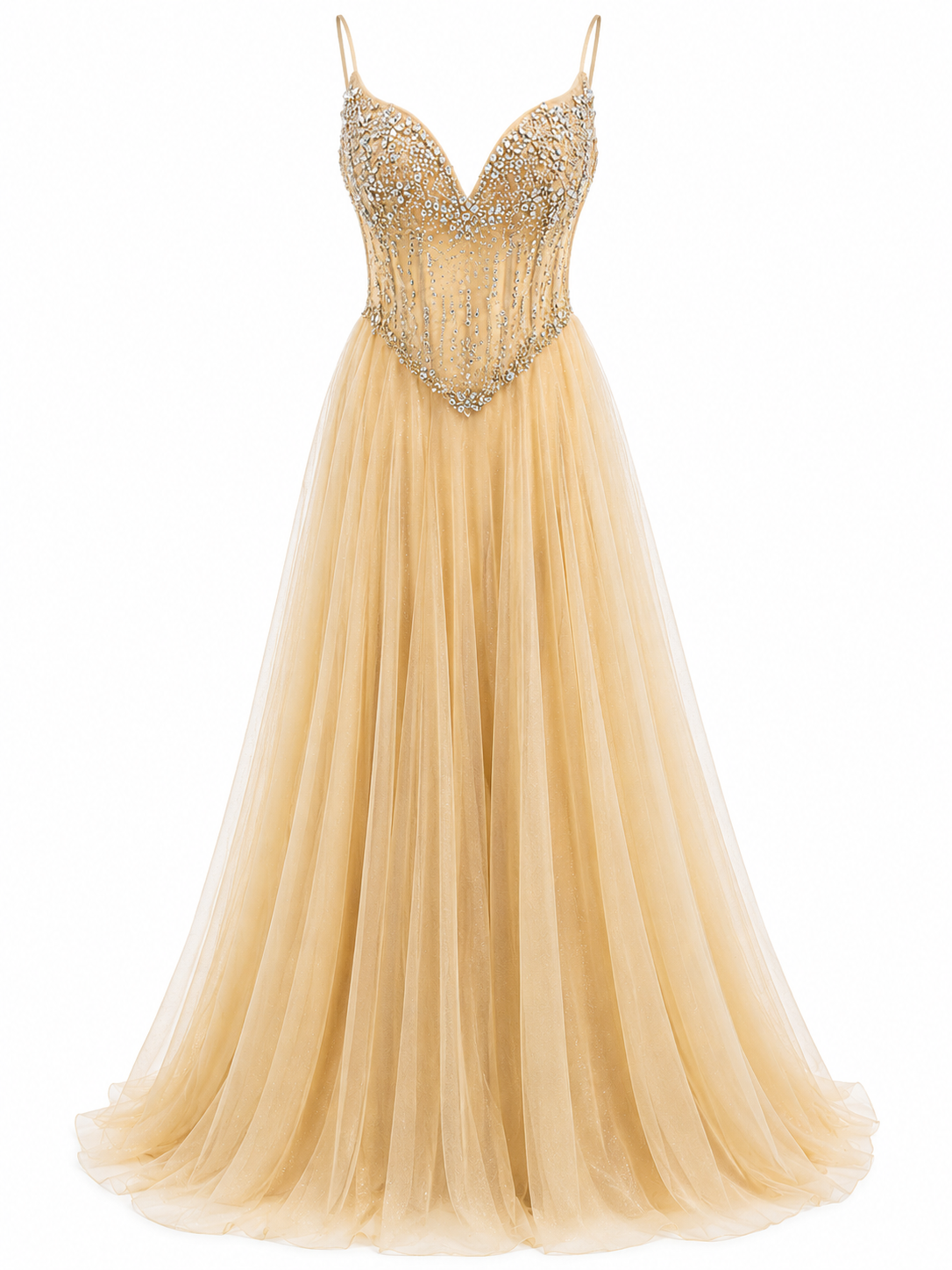 Vestido de Noche Ivory Strapless