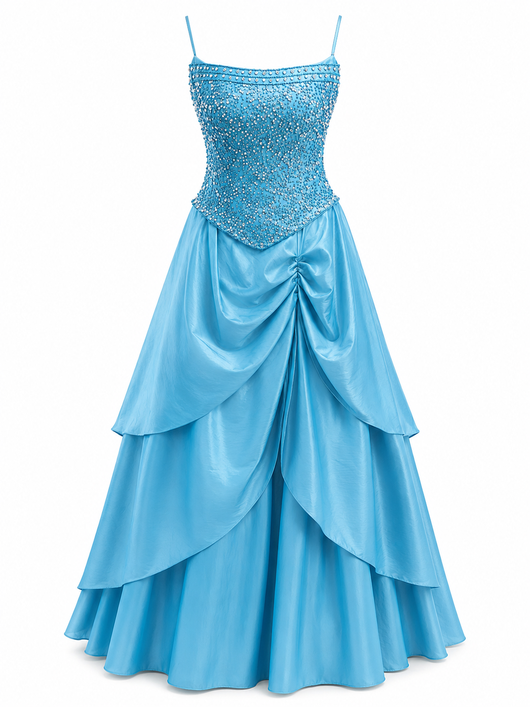 Vestido de Noche Azul Turquesa