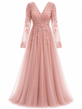 Vestido Rosa de Noche Largo
