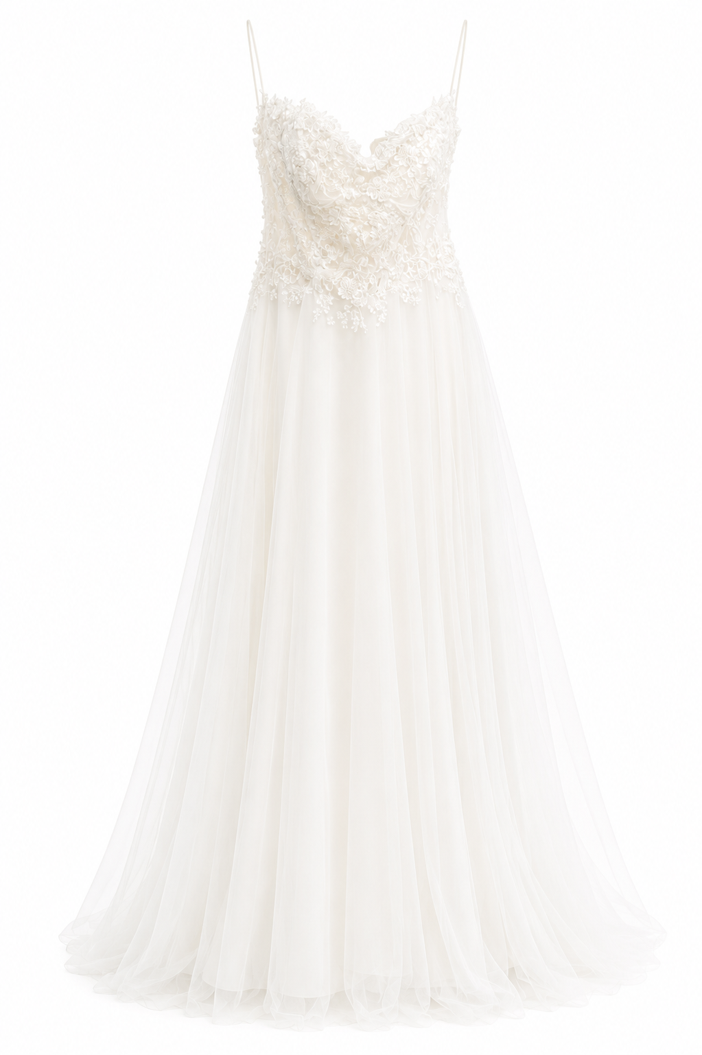 Vestido de Boda Civil Blanco de Princesa