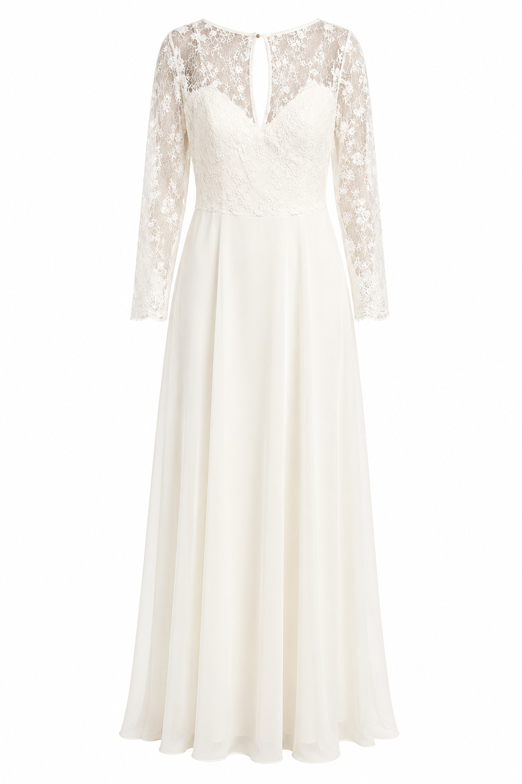 Vestido de Boda Civil Para Novia Blanco