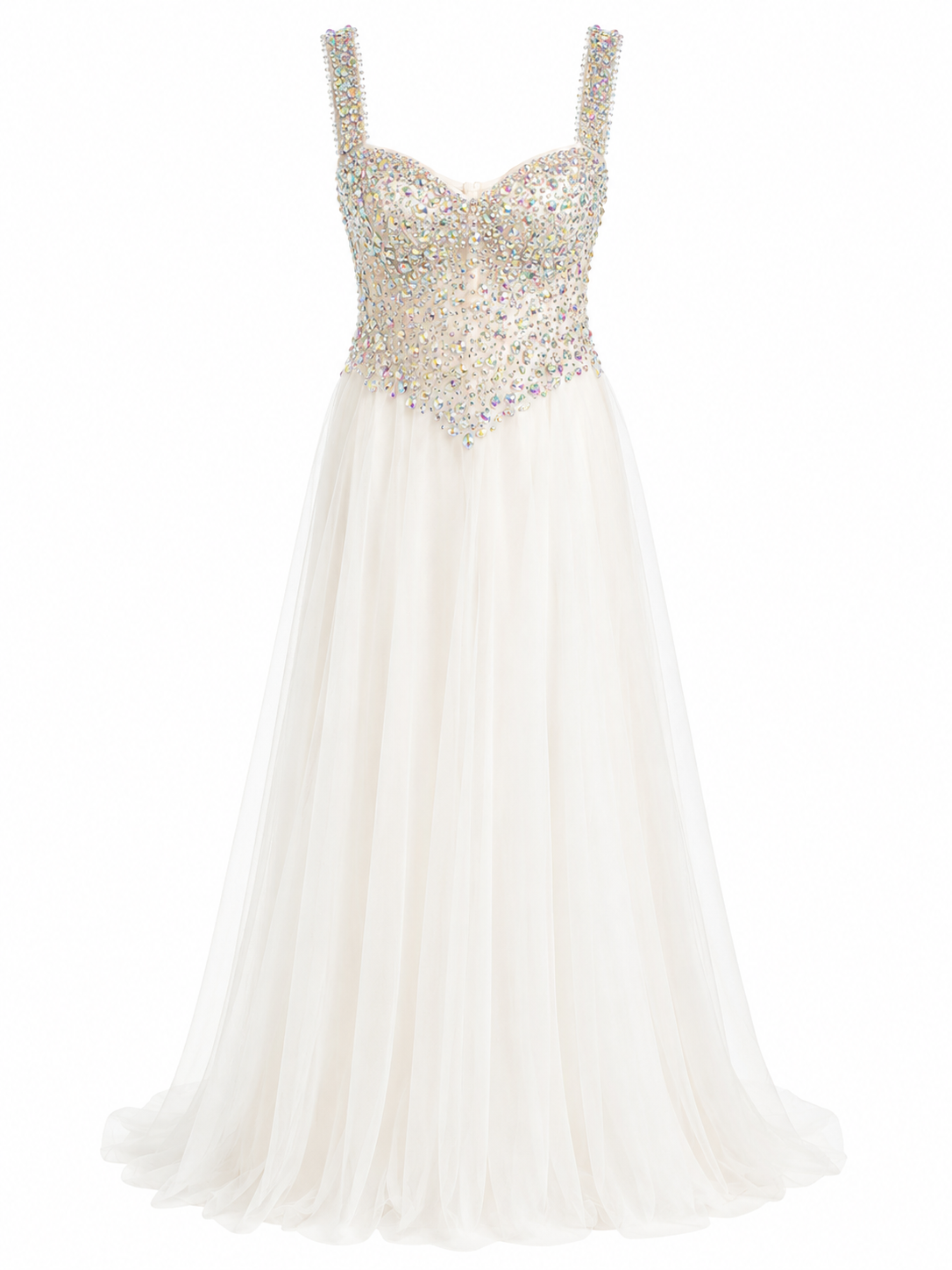 Vestido de Boda Civil Para Novia Blanco Plata Brillos