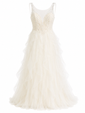 Vestido de Boda Civil Blanco Tull