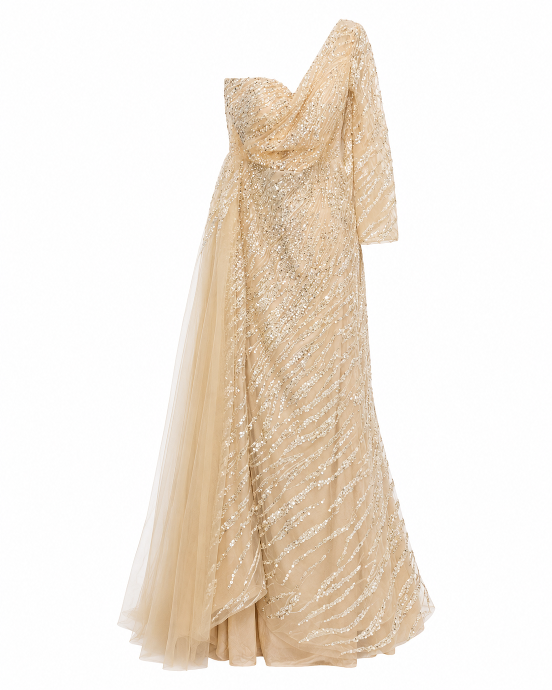 Vestido de gala con brillo elegante